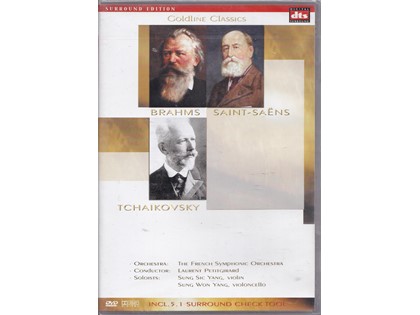 Goldline Classics - Saint-Saëns, Brahms en Tchaikovsky - The French Symphonic Orchestra o.l.v. Laurent Petitgirard