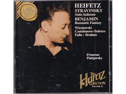 Suite Italienne, Romantic Fantasy - Igor Stravinsky, Arthur Benjamin, diverse componisten - Jascha Heifetz