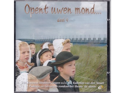 Opent uwen mond 4 - 250 Zeeuwse kinderen zingen onder leiding van Ria Kalkman-van den Noort Psalmen en Gezangen rondom het thema 'de storm' - Peter Wildeman bespeelt het orgel