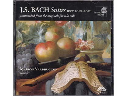 Suites BWV 1010-1012 - Johann Sebastian Bach - Marion Verbruggen (blokfluit)