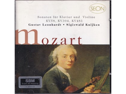 Sonatas for piano and violin - Wolfgang Amadeus Mozart - Gustav Leonhardt (piano), Sigiswald Kuijken (barokviool)