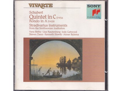 Quintet in C, Rondo in A - Franz Schubert - Vera Beths, Lisa Rautenberg, Jody Gatwood (viool), Steven Dann (altviool), Kennet Slowik, Anner Bylsma (cello)