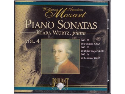 Piano sonatas vol. 4 - Wolfgang Amadeus Mozart - Klára Würtz