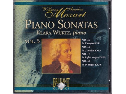 Piano sonatas vol. 5 - Wolfgang Amadeus Mozart - Klára Würtz