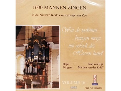 Wat de toekomst brengen moge, mij geleidt des Heeren hand - 1600 mannen zingen in de Nieuwe Kerk te Katwijk aan Zee o.l.v. Martien van der Knijff, Jaap van Rijn (orgel)