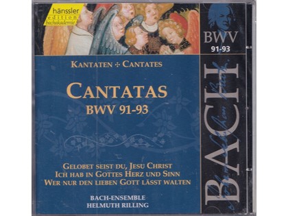 Kantaten, Cantatas, BWV 91-93 - Johann Sebastian Bach - Gächinger Kantorei, Frankfurter Kantorei, Wurttembergischer Kammerorchester Heilbronn en Bach-Collegium Stuttgart o.l.v. Helmuth Rilling